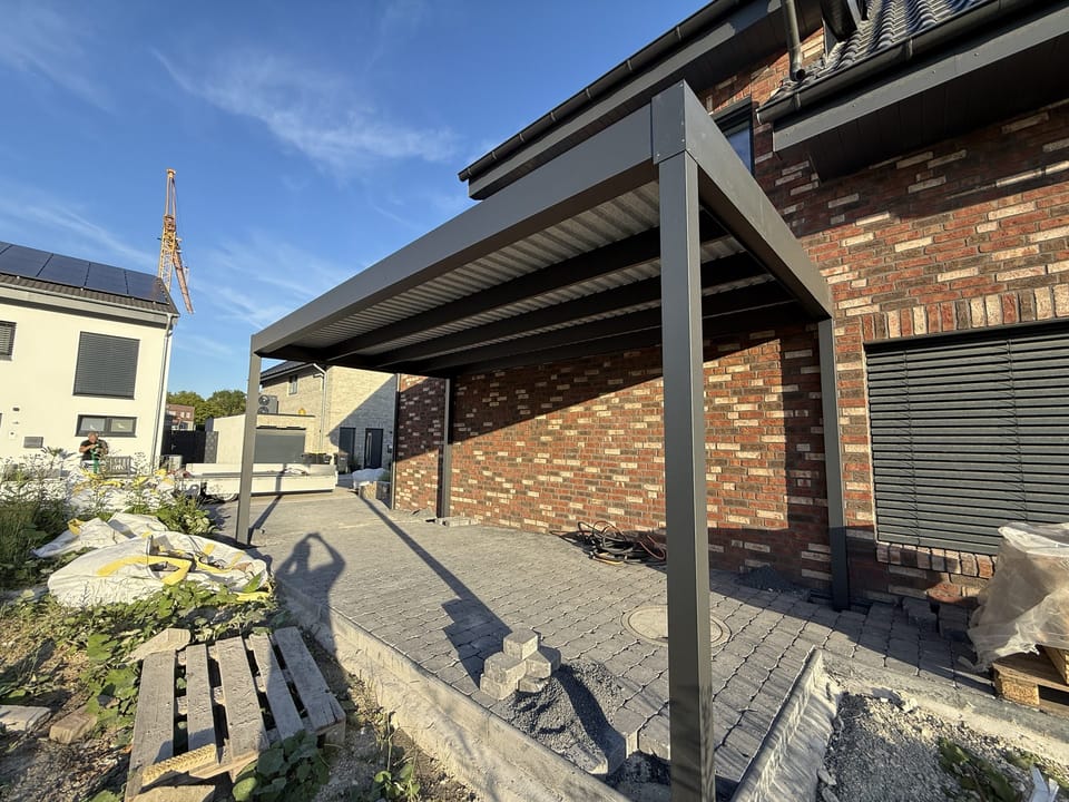 Carport Green-300 mit Trapezblechdach, Anthrazit, Beckum
